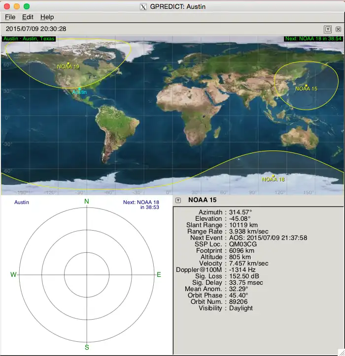 NOAA Satelliten-Signale mit einer PVC QFH Antenne und Laptop