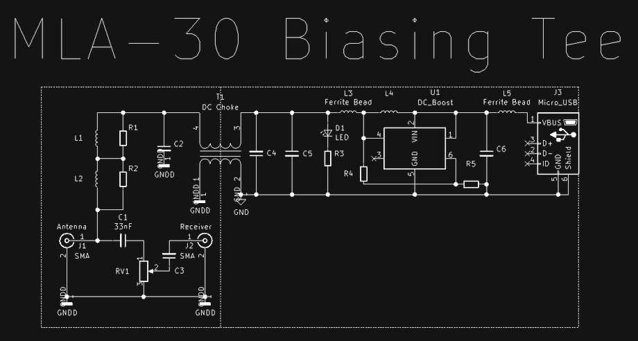 MLA30 Biasing Tee Outline